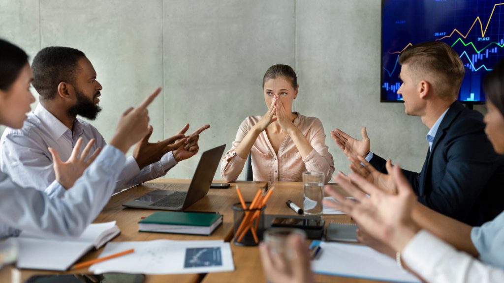 Placeholder image showind discord among coworkers