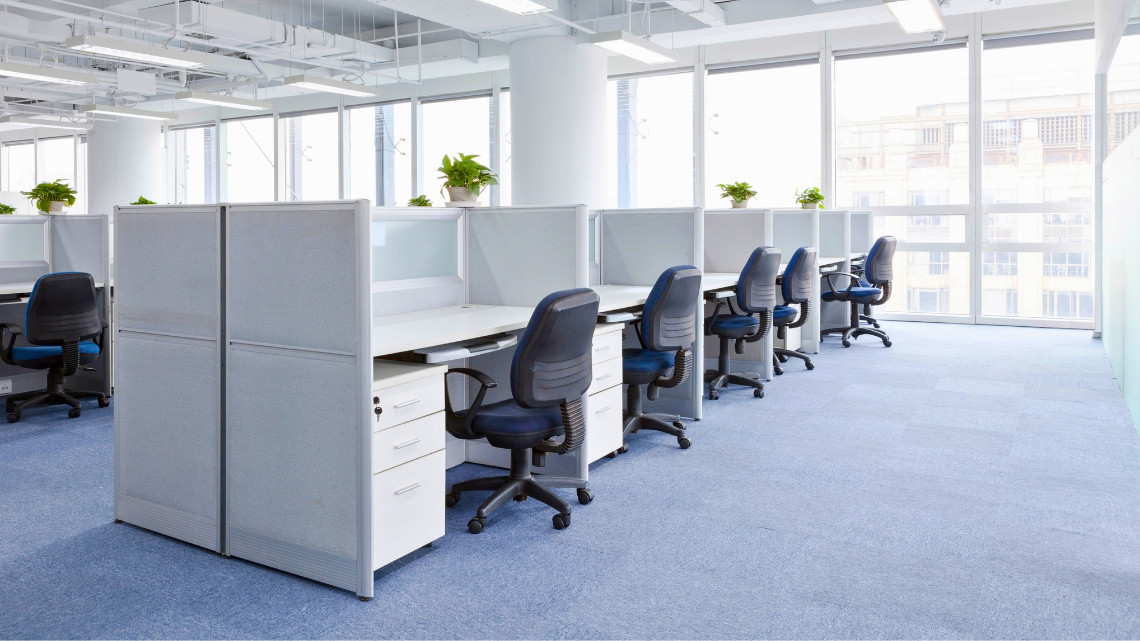 image of an empty office relative to autonomy in the workplace